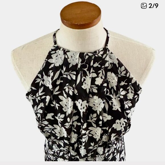 Suzanne Betro sleeveless black and white floral dress - Picture 3 of 14